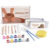 cyctravel Kit Ceramica Senza Cottura - Include 1kg Argilla ad Asciugatura Aerica per Progetti Artistici Fai Da Te