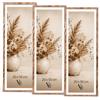 Velora Home&Living VELORA H&L Set da 3 Cornici Foto Legno Bruciato 20 x 50 cm - Cornici in Legno con Plexiglass Trasparente, Portafoto da Parete, Cornici per Poster, Fotografie, Puzzle, Diplomi e Certificati