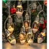 YUYWWAN Luminosa Natale 2m LED Lampada Ovale di Christmas Tree Fiocchi Neve Babbo Natale Renne Illuminazione simulazione per Festa Invernale Giardino Casa Deco Luminose