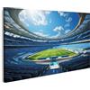 islandburner Quadro su tela stadio di calcio gioco di campionato squadre giocando camera dei ragazzi immagini murali poster