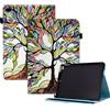 Mldjomid Custodia Protettiva Compatibile con iPad mini5/mini4/mini3/mini2/mini1 7.9, PU Intelligente Cover Case, Custodia per Tablet Flip con Supporto e Slot per Scheda, Albero Della Vita