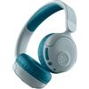 JLab JBuddies Pop Cuffie Wireless Bluetooth Bambini - 48h, Verde Acqua | 48h Autonomia, Volume Sicuro 85/95dB, Pieghevoli con Modalità Cablata e Condivisione, per Bambini e Bambina