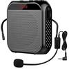 ReachMall Altoparlante portatile ricaricabile con sistema PA vivavoce per insegnanti, guide turistiche ed eventi all'aperto, nero