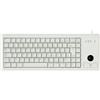 CHERRY G84-4400, Tastiera Compatta con Trackball, Layout per l'UE (QWERTY), Cablate (Connessione USB), 2 Tasti Mouse, Switch Meccanici ML, Grigio