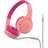 Belkin SoundForm Mini Cuffie on-ear con filo per bambini, headset over-ear per bambini con microfono per didattica a distanza, scuola, viaggi e videogiochi, per dispositivi con AUX da 3,5 mm - Rosa