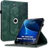 Vkooer Custodia girevole a 360, compatibile con Samsung Galaxy Tab A 10.1 2016 (SM-T580/T585), girevole a 360°, in pelle PU, con funzione leggio per Tab A 10.1 pollici, 2016 (A6), verde