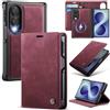 FERLAN Custodia per Samsung Galaxy Z Fold8 Magnetica Rimovibile 2-in-1 Leather Case, Cover Portafoglio in Pelle con Protezione RFID, Slot per Carte, Antishock Cover [Magnetica]-[Rosso]