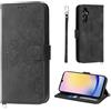 Auslbin Fiore Cover per Samsung Galaxy A25 5G 6.5, Slot a 5 Carte Custodia Protettiva in pelle PU Stile Vintage per Samsung Galaxy A25 5G, Nero