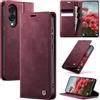 Cracedily Cover per Samsung Galaxy S25 Edge Case, Libro Custodia Portafoglio Premium Pelle PU, Slot Scheda, RFID Shieldon, Chiusura Magnetico Aletta Antiurto Case Custodia per Galaxy S25 Edge, Rosso