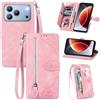 MOJIA Custodia Portafoglio Ulefone Note 23, Pelle con Cerniera | Finitura in pelle premium con protezione in TPU, portafoglio Business con porta carte e tasca con cerniera.