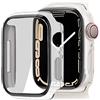 OcioDual Custodia protettiva compatibile con Apple Watch Series 8/7 (45 mm) I Protezione completa ultra sottile, resistente a graffi e cadute - Trasparente