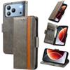 MOJIA Custodia in Pelle Ulefone Note 23, Flip Business | Design Portafoglio Business, Pelle PU Premium con Guscio in TPU