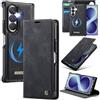 FERLAN Custodia per Samsung Galaxy Z Fold8 Ultra Magnetica Rimovibile 2-in-1 Leather Case, Cover Portafoglio in Pelle con Protezione RFID, Slot per Carte, Antishock Cover [Magnetica]-[Nero]