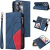 FERLAN Cover a Libro per Oppo A79 5G Custodia cintura 9 slot per schede,Protettiva Caso PU Premium Folio in Pelle Magnetica Flip Wallet Case con Portafoglio,Blu