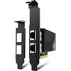 YuanLey Scheda Di Rete 10G Doppia Porta RJ45, Scheda Ethernet YuanLey 10G Base-T Con Controller Intel X540, Adattatore Ethernet PCIe A 10Gb RJ45 NIC Compatibile PCI Express X8, X16, Per Windows, Linux, VMware