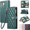 Vaitasy Custodia per Samsung Galaxy S26 FE Verde | Pelle PU Cerniera Custodia a Portafoglio per Galaxy S26 FE Custodia con Magnetica Flip Stand Case Cover