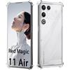 GIOPUEY Cover Compatibile con Nubia RedMagic 11 Air, TPU Ultrasottile HD Case, Protezione del Cuscino d'Aria - Trasparente