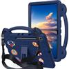 AKABEILA Custodia protettiva compatibile con Samsung Galaxy Tab S10 Lite 2025 da 11,9 pollici, adatta ai bambini, universale, leggera, antiurto, con tracolla e maniglia di supporto, blu navy