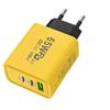 Générique Adattatori per caricabatterie rapidi da 65 W per Apple iPhone Adattatore USB C (12 W Max) (giallo)