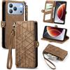 MOJIA Custodia Portafoglio per Ulefone Note 23 con Tasca Zip | Custodia in pelle premium con tasca con cerniera, porta carte e supporto, ideale per l'uso quotidiano.