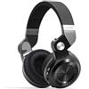 Bluedio, Cuffie Bluetooth senza fili pieghevoli over ear con slot per schede micro SD/radio FM/supporto Amazon Web Services/Mic/cablato, per telefoni cellulari/TV/PC (nero)