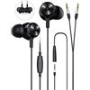 Bluedio Auricolari con filo, Bluedio Li Auricolari in-Ear con Microfono, Isolamento Acustico, Adattatore PC Cavo da 96 Pollici per Computer, Tablet e Smartphone, PSP Che Supporta 3,5 mm