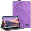 CXTCASE Custodia per Huawei MediaPad M5 10 (Pro) 10.8 2018, viola | Funzione di supporto, portapenna, pelle sintetica ultra sottile, scomparto per carte, fascia elastica, angoli multipli