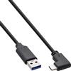 InLine Cavo USB-C a USB-A, angolato, USB 3.2 Gen.2, 10 Gb/s, 3 A, corto, 0,5 m, 35716 W