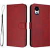 A-BEAUTY Custodia per cellulare Honor Choice T10 4G con chiusura magnetica | Custodia a portafoglio in pelle PU antiurto con 3 slot per schede, cavalletto, blocco RFID, cinturino da polso
