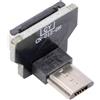 NGFF 1 connettore Micro USB 2.0 a 5 pin maschio, angolato verso il basso a 90 gradi, piatto FPC, 480 Mbps, compatibile con telecamere FPV, multicotteri e fotografia aerea.