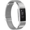 Gheper Metal Band compatibile con Fitbit Charge 2/ Charge 2 HR Mesh Woven acciaio inossidabile Smartwatch cinturino di ricambio
