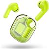 ACEFAST T6 Cuffie Bluetooth, Auricolari Bluetooth con Stereo HiFi, Cuffiette Wireless Sport Incorporato 4 HD Microfono, Auricolare Senza Filo Cancellazione Rumore, Verde