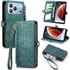 MOJIA Custodia Portafoglio per Ulefone Note 23 con Tasca Zip | Custodia in pelle premium con tasca con cerniera, porta carte e supporto, ideale per l'uso quotidiano.