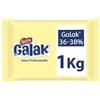 NESTLE PROFESSIONAL NESTLÉ GALAK PROFESSIONALE Cioccolato Bianco, Blocco 1kg | Cioccolato bianco per ricette e lavorazioni professionali.