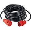 as - Schwabe Starkstrom 61031 H07RN-F 5G6-400V/32A/ca. 22kW - Cavo di prolunga per cantiere, 5 poli, robusto prolunga CEE per esterni, IP44, prodotto in Germania, 61031