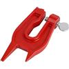 Generic per motosega, 11,3 x 4,3 cm, strumento per affilare il ceppo, supporto in acciaio resistente, accessorio forestale portatile, supporto sicuro per la limatura della catena, uso professionale per