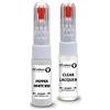 SD COLORS Peperoncino bianco 850 compatibile con Mini New Touch Up Paint Pen Kit di riparazione 20 ML GRAFFI CHIP SPAZZOLA CODICE 850 PEPERONE BIANCO (VERNICI+LACCA)