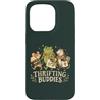 Thrift Store Findin Custodia per iPhone 15 Pro Divertente opossum di topo rana con amici della parsimonia