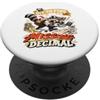 Dibba Designs Ragionieri disattivati per trovare il regalo dei revisori dei conti decimale mancante PopSockets PopGrip Adesivo