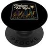 Christmas Santa Funny Xmas Family Outfit Natale stasera cavalchiamo vintage tre saggi uomini PopSockets PopGrip Adesivo
