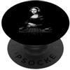 Mona Lisa Remix Tunes Mona Lisa DJ Cuffie Giradischi Mixer Musica Parodia Arte PopSockets PopGrip Adesivo