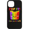 Poppin' Four Years BDay French Fry Poppi Custodia per iPhone 13 Pop It - Giocattolo antistress per amanti delle patatine fritte per 4° compleanno