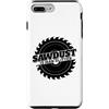 Miftees Carpenter Tees Custodia per iPhone 7 Plus/8 Plus Falegnameria divertente Sawdust Is Man Glitter