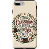 Teacher & Classroom Co. Custodia per iPhone 7 Plus/8 Plus Lettura della scuola di apprezzamento della classe dell'insegnante