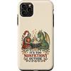 Fantasy Bookish Realm Custodia per iPhone 11 Pro Max Citazione divertente del cavaliere del libro del drago di
