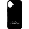 Italy & Co Custodia per iPhone 16 Plus Non posso vado in Italia