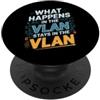 Network Administrator Designs Funny Network VLAN Computer di ingegneria di rete PopSockets PopGrip Adesivo