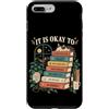 Neurodiversity Inclusion Roots Custodia per iPhone 7 Plus/8 Plus Lettore di citazioni per la salute mentale del gatto che legge gli amanti dei libri