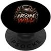 Regalo per atleta con kettlebell in ferr Iron Will Maglia da allenamento con kettlebell pesante Swing PopSockets PopGrip Adesivo