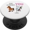 Dibba Designs Altri contabili You Horse Unicorn CPA Contabile finanziario PopSockets PopGrip Adesivo